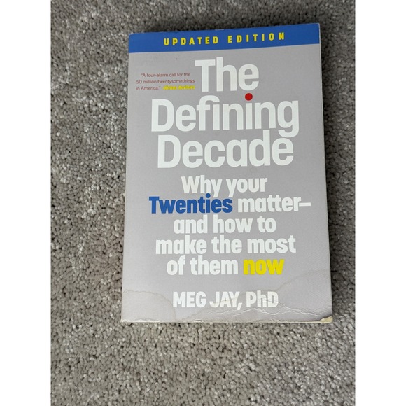 The Defining Decade by Meg Jay PhD Updated Edition Paperback Book - Picture 1 of 8